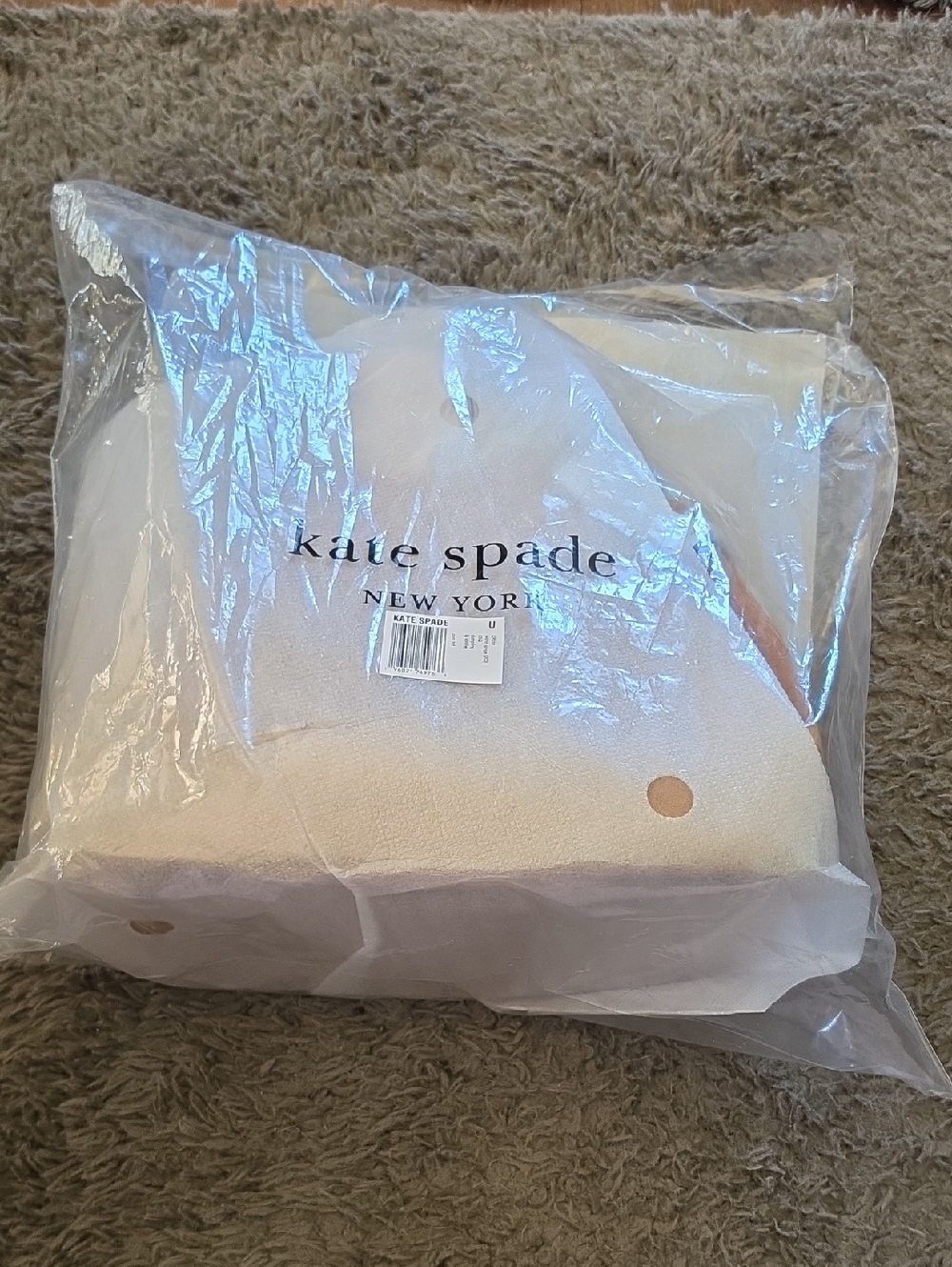 NWT Kate Spade Large Brown Suede Dumpling Satchel - Picture 2 of 5